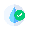 Wasser-, kratz und abriebfest